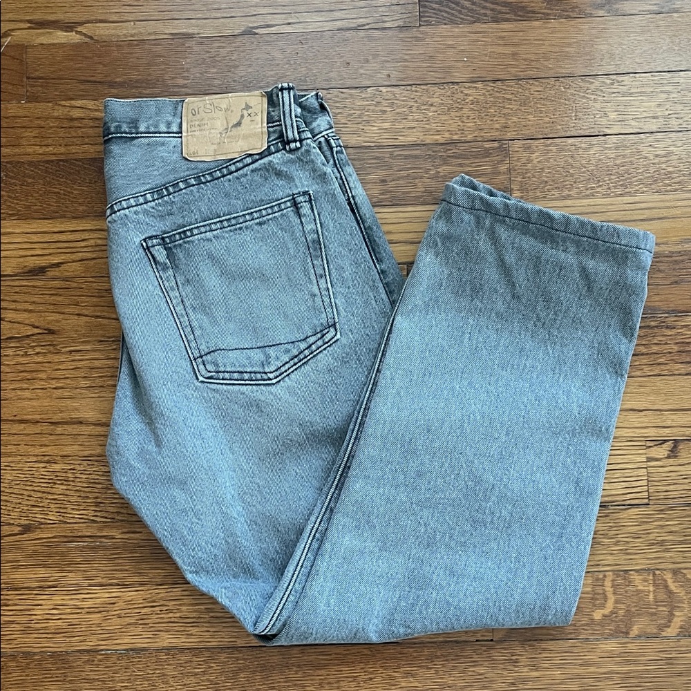 OrSlow Men's 105 Light Stonewash Black Denim